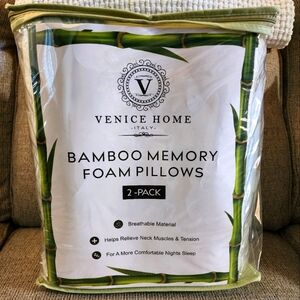 Venice Home Italy Bamboo Memory Foam Pillows